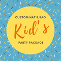 Kid's Custom Hat & Bag Party Package