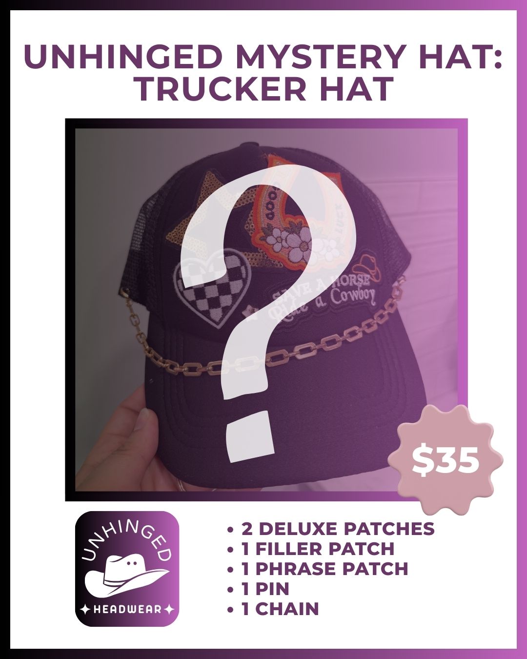 Unhinged Mystery Hats: Trucker Hat